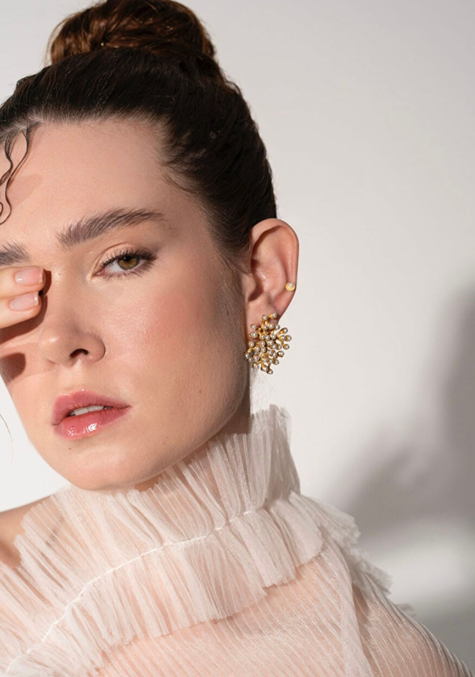 Pearl Coral Earrings