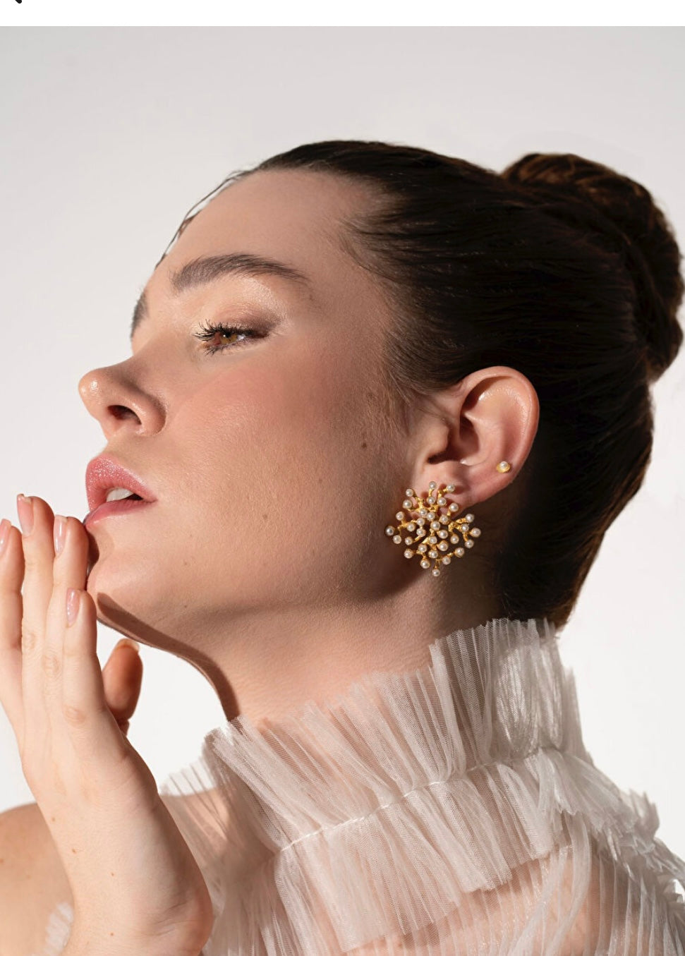 Pearl Coral Earrings